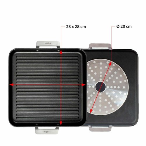 Barbecue Valira 4652/25 28 x 28 cm 25 x 28 cm Svart Metall Alumi