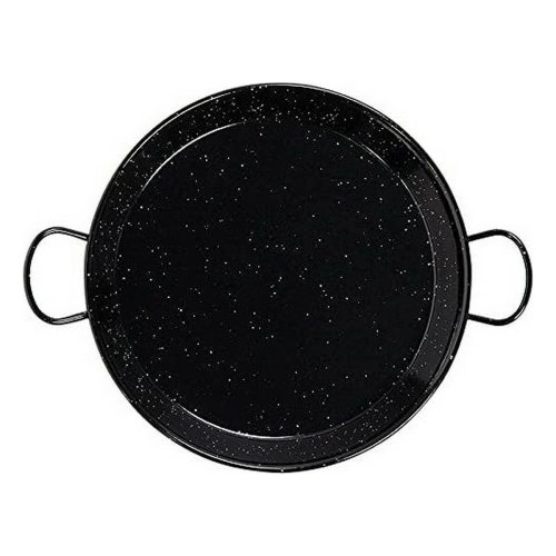Djup stekpanna med handtag Vaello Svart Emaljerat stl ( 38 cm)