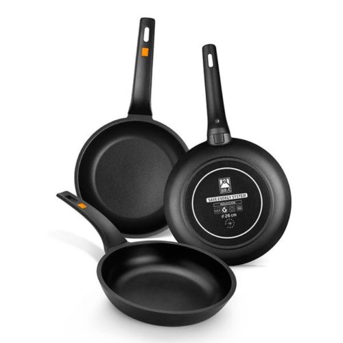 Non-stick-panna BRA Sartn Efficient  22 cm Svart Metall Alumin