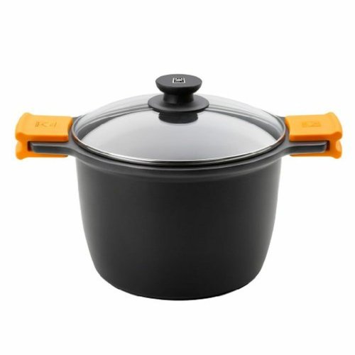 Kastrull med glaslock BRA A273907 Svart Metall Aluminium Smitt a
