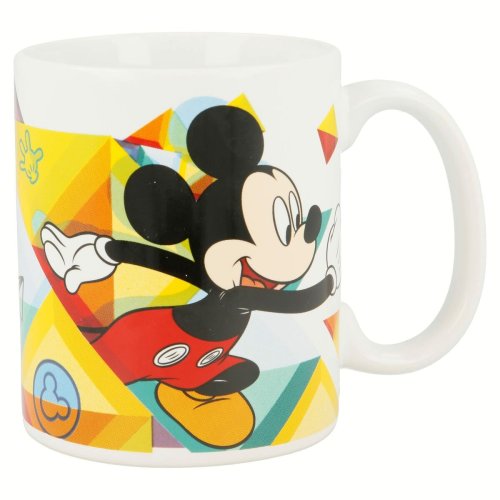Mugg Mickey Mouse Happy smiles Bl Rd Keramik 350 ml