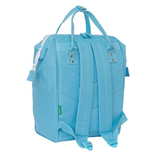 Laptopryggsck Benetton Spring Himmelsbl 27 x 40 x 19 cm