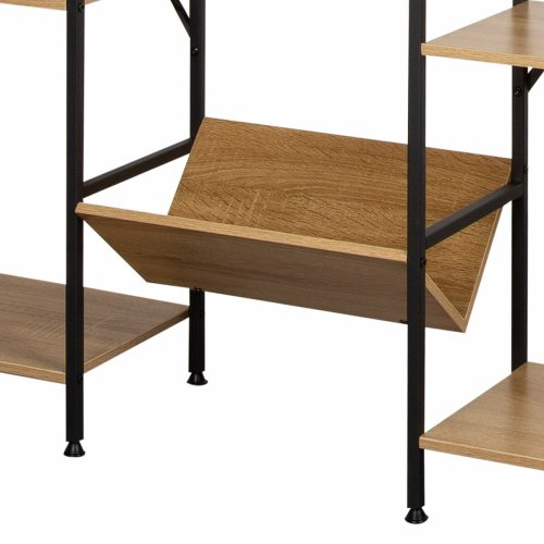 Bokhylla Max Home Stl Melamin spnskiva 125 x 150 x 27 cm