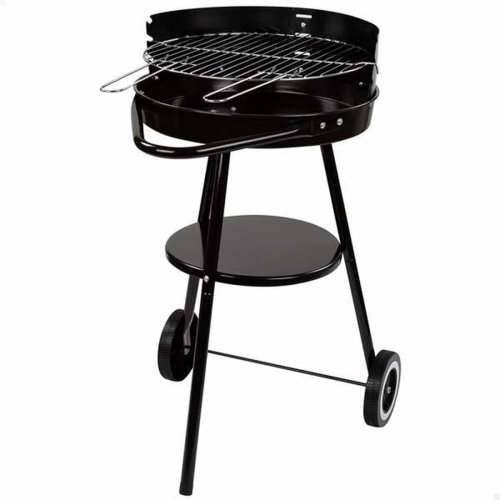 Kolgrill med hjul Aktive Textilene 42 x 76,5 cm Svart