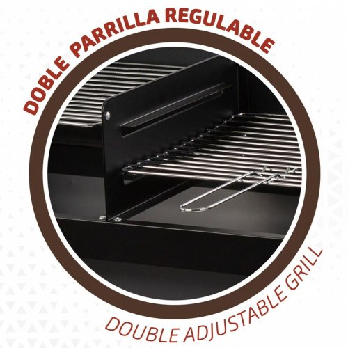Kolgrill med hjul Aktive Plast Emaljerad metall 97 x 96 x 42 cm