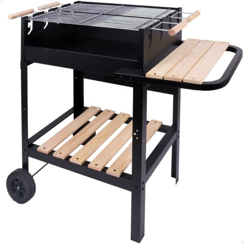 Kolgrill med hjul Aktive Emaljerad metall 100,5 x 88,5 x 40 cm S