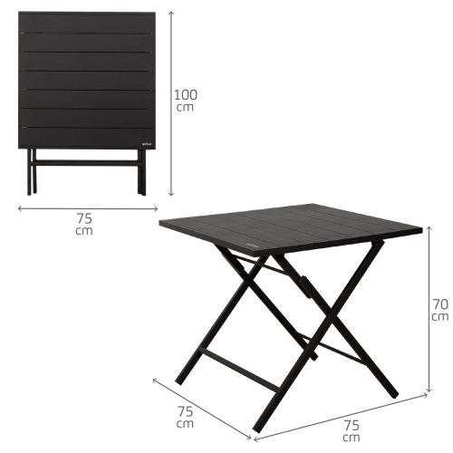 Bordsgrupp med 2 stolar Aktive 75 x 70 x 75 cm (3 Delar)