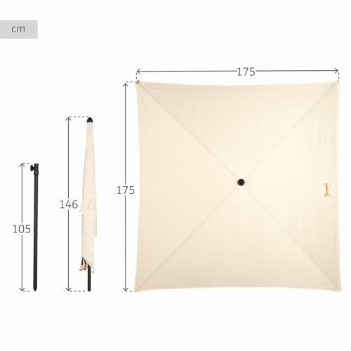 Paraply Aktive Beige 175 x 240 x 175 cm