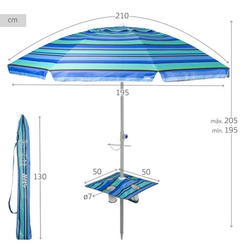 Naperny? Aktive Stl Oxford-tyg 210 x 205 x 210 cm
