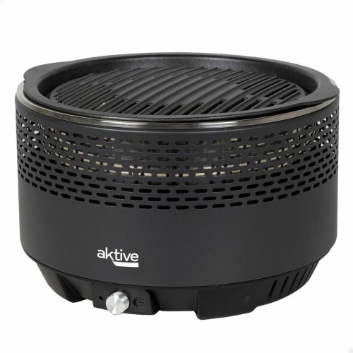 B�rbar Grill Aktive Rund R�k-fritt Svart � 34 cm