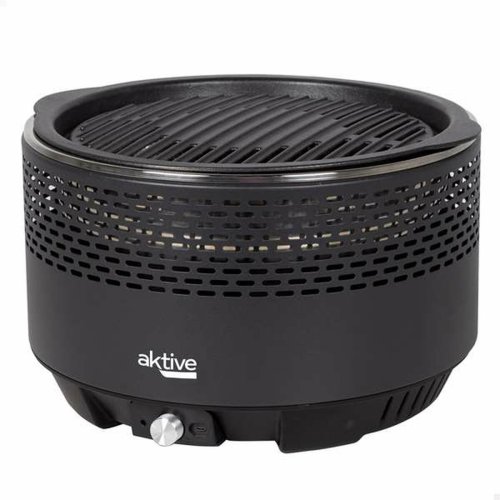 B�rbar Grill Aktive Rund R�k-fritt Svart � 34 cm