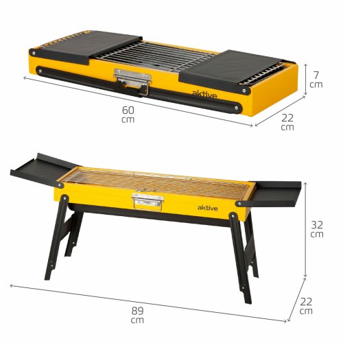 Brbar Grill Aktive Stl 89 x 32 x 22 cm Gul