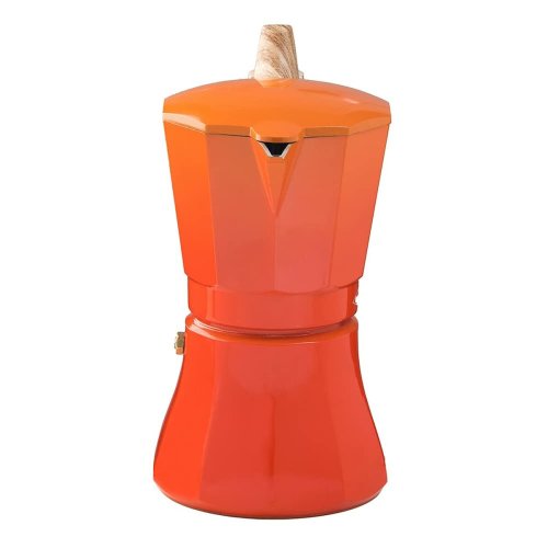 Italiensk Kaffepanna Oroley Petra Orange Aluminium 9 Koppar