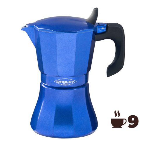 Italiensk Kaffepanna Oroley Petra Bl Aluminium 9 Koppar
