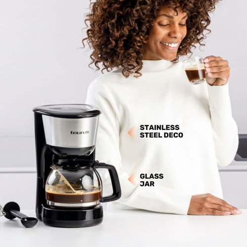 Kaffebryggare Taurus Verona inox 12 tazas 1000 W Svart