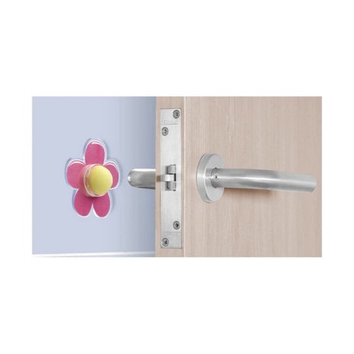 Drrstopp Inofix Blomster Drrar Vidhftande Rosa PVC