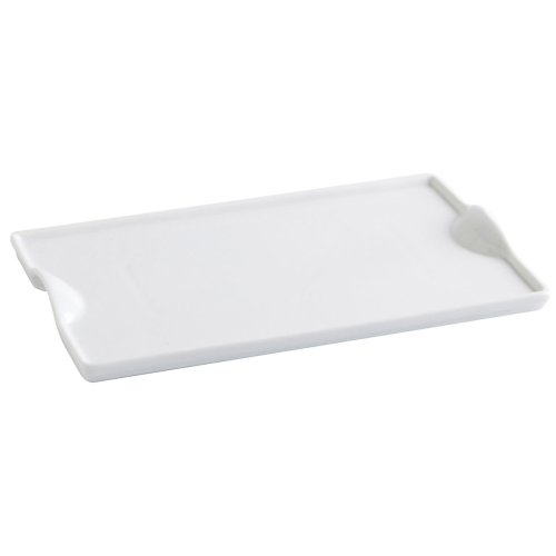 Snacksbricka Quid Gastro Fun Vit Keramik 25,5 x 15,5 cm (6 antal