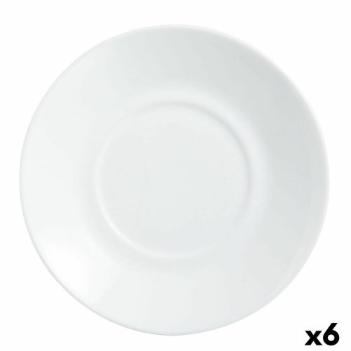 Tallrik Luminarc Apilable Vit Glas  14 cm (6 antal) (Pack 6x)