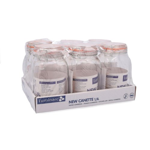 Glasburk Quid New Canette Transparent Glas (1,5L) (Pack 6x)