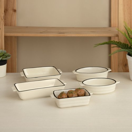 Kastrull Quid Cocco Keramik Vit (23 x 11 x 4,5 cm) (Pack 12x)