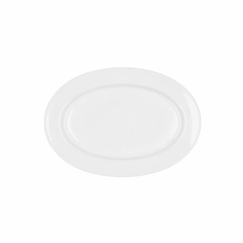 Servingsfat Bidasoa Glacial Keramik Vit (26 x 18 cm) (Pak 6x)