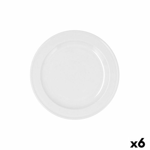 Dessert Bidasoa Glacial Ala Estrch Vit Keramik 20 cm (6 antal) (