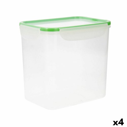 Hermetisk matlda Quid Greenery Transparent Plast 4,7 L (4 antal