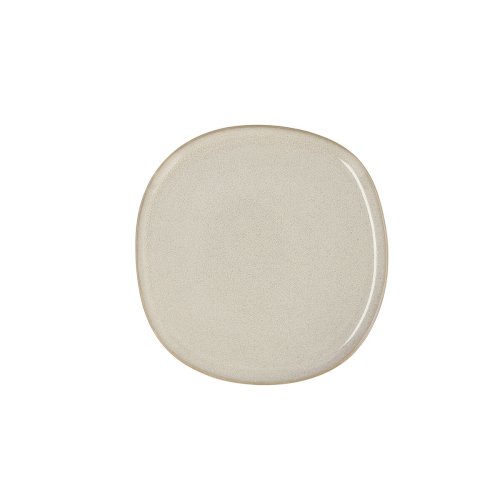 Platt skl Bidasoa Ikonic Vit Keramik 20,2 x 19,7 cm (6 antal) (