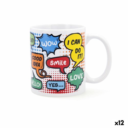 Koppar Quid Wow Serier Multicolour Keramik 330 ml (12 antal)