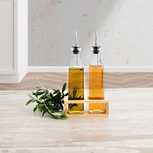 Set med olja och vinger Quid Naturalia Transparent Glas 260 ml