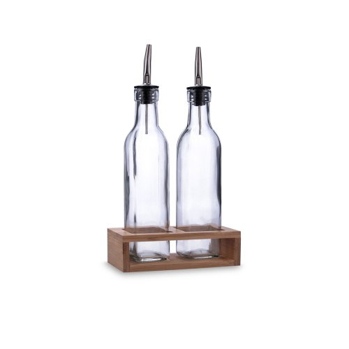 Set med olja och vinger Quid Naturalia Transparent Glas 260 ml