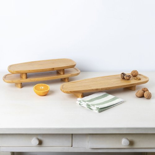 Snacksbricka Bidasoa Bambu Brun Tr 45 x 15,5 x 4,8 cm
