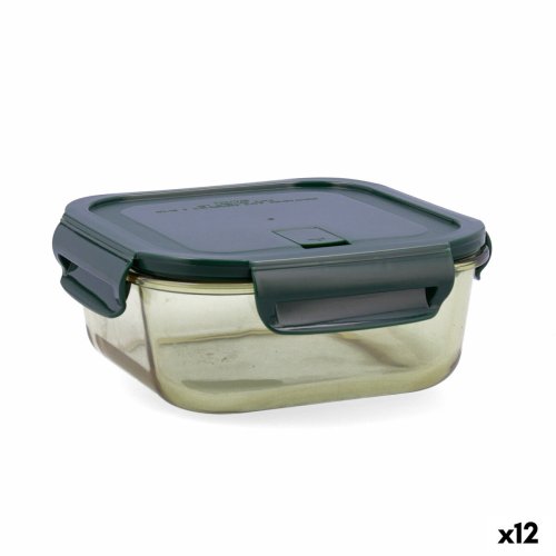 Hermetisk matlda Bidasoa Infinity Fyrkantig 1,1 L Gul Glas (12