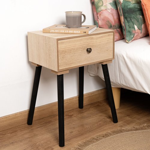 Nattduksbord Vinthera Moa Stl Naturell 35 x 26 x 50 cm