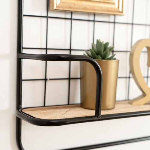 Bokhylla Vinthera Moa Stl Svart Metall 42,5 x 12 x 56 cm (8 ant