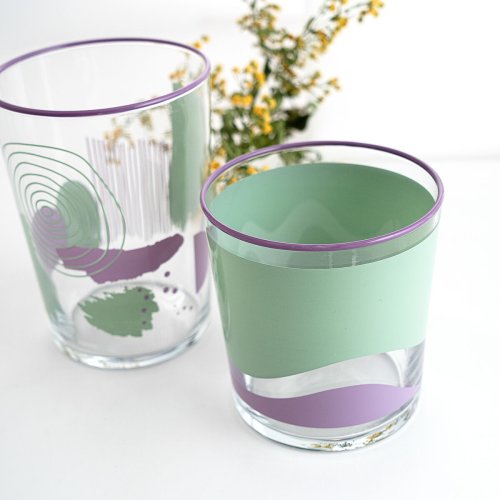 Glas Quid Kaleido Multicolour Glas Abstrakt 380 ml (6 antal)
