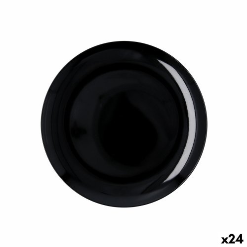 Platt skl Quid Select Basic Svart Melamin  25 cm (24 antal)