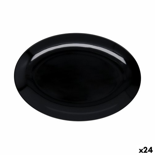 Bricka Quid Select Basic Svart Melamin 30,5 x 21,2 cm (24 antal)
