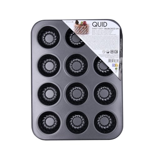 Bakform Quid Sweet Grey Gr (12 antal)