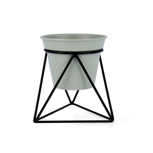 Krukvxt med stllning Vinthera Moa Grn Metall 14,5 x 12,5 x 15