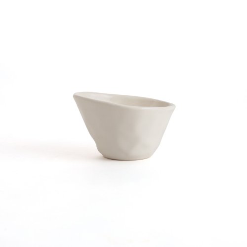 Snacksskl Bidasoa Cosmos Vit Keramik 12 cm (6 antal)