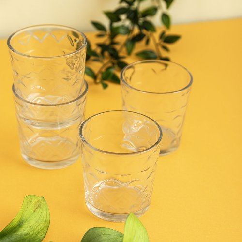 Glas fr vatten Quid Rombos Transparent Glas 260 ml (6 antal)