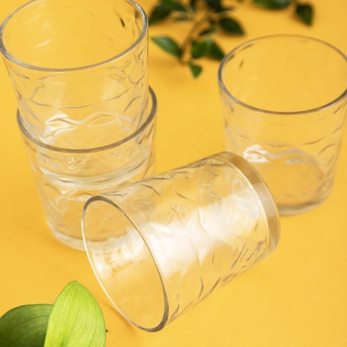 Glas fr vatten Quid Rombos Transparent Glas 260 ml (6 antal)