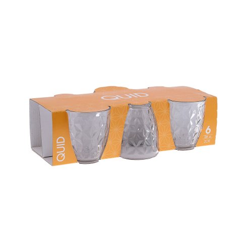 Glas fr vatten Quid Zoe Transparent Glas 260 ml (6 antal)