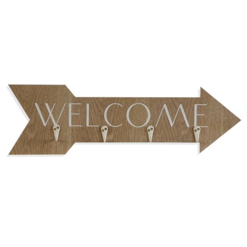 Vggmonterad rockhngare Versa Welcome Tr MDF 4 x 14,5 x 48 cm