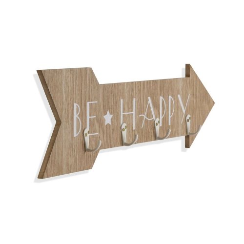 Vggmonterad rockhngare Versa Be Happy Tr MDF 4 x 14,5 x 48 cm