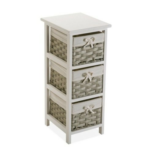 Flerfunktionsldor Versa Pompei 29 x 62 x 25 cm Vit