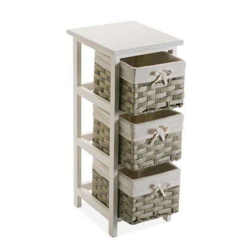Flerfunktionsldor Versa Pompei 29 x 62 x 25 cm Vit