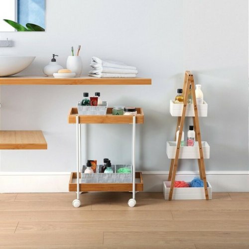 Badrumshyllor Versa Bambu Tr MDF Tr MDF/Bambu (18 x 81 x 30 cm