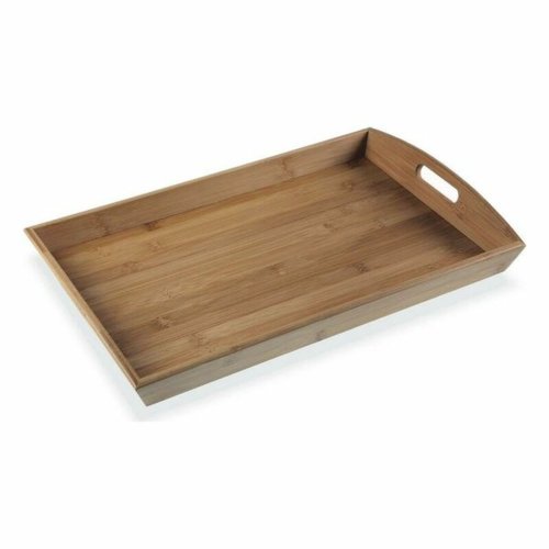 Bricka Versa Tr Bambu 32 x 6,5 x 50 cm Svart